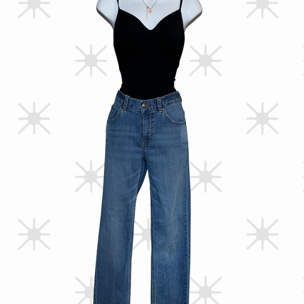 Tommy Hilfiger High Rise Straight Leg Jeans Size 16 Classic Denim Streetwear